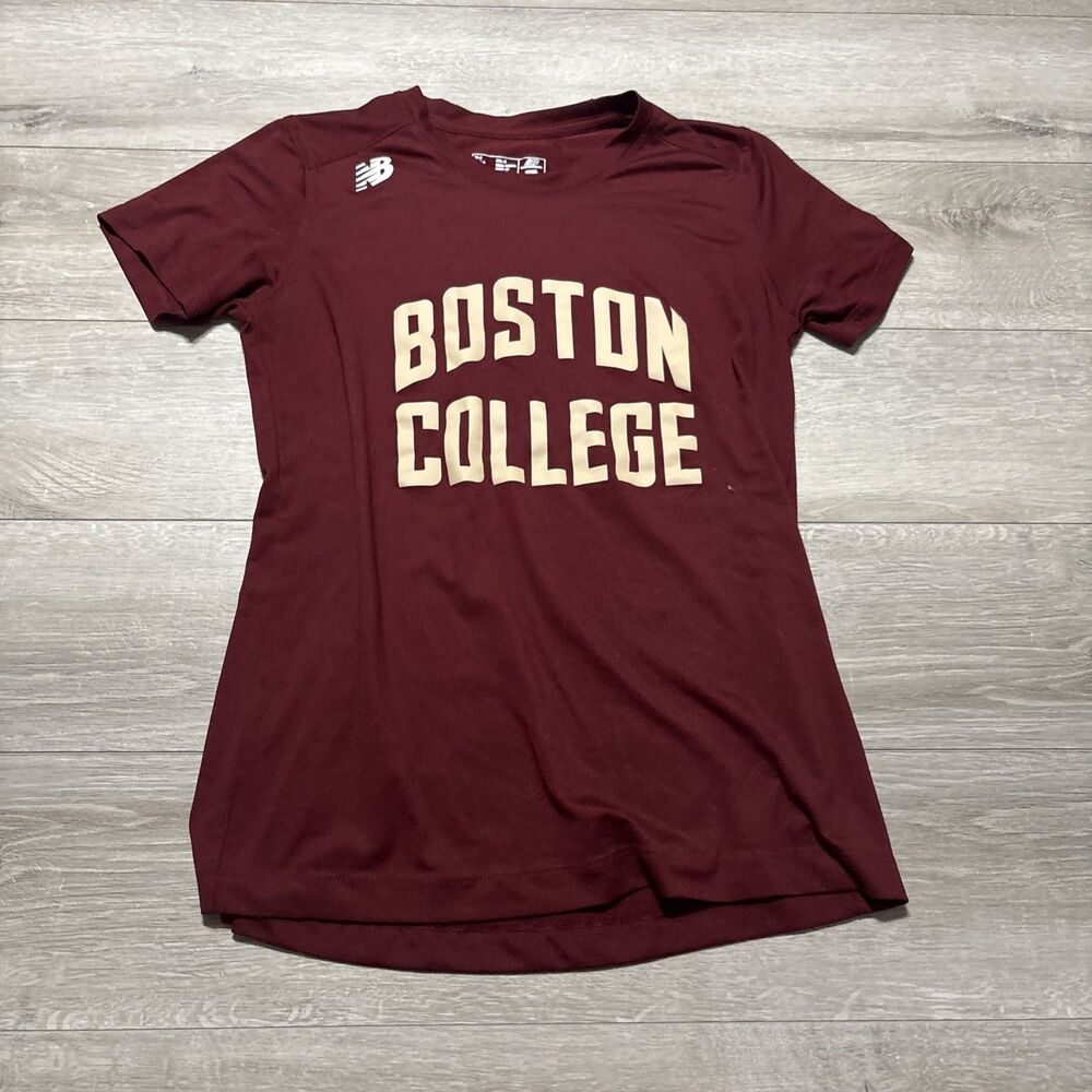 New Balance Boston College Women’s Small Performance T-Shirt Maroon Athletic